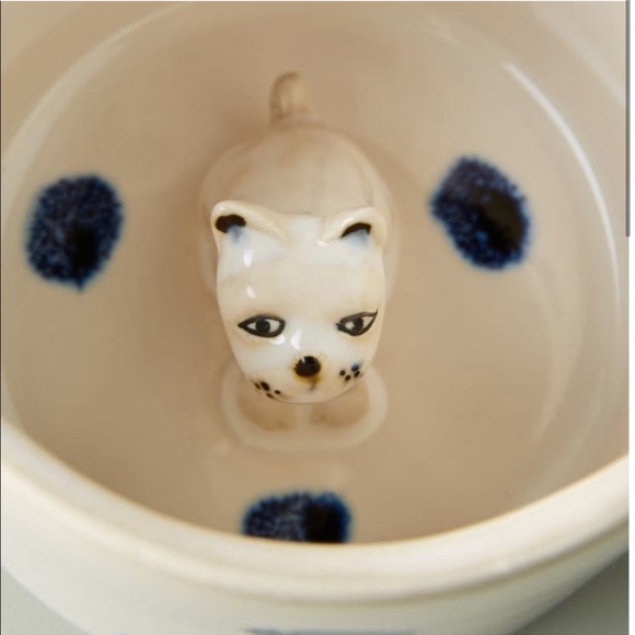 New! Anthropologie Peek a Boo Pet Mug - Picture 2 of 5